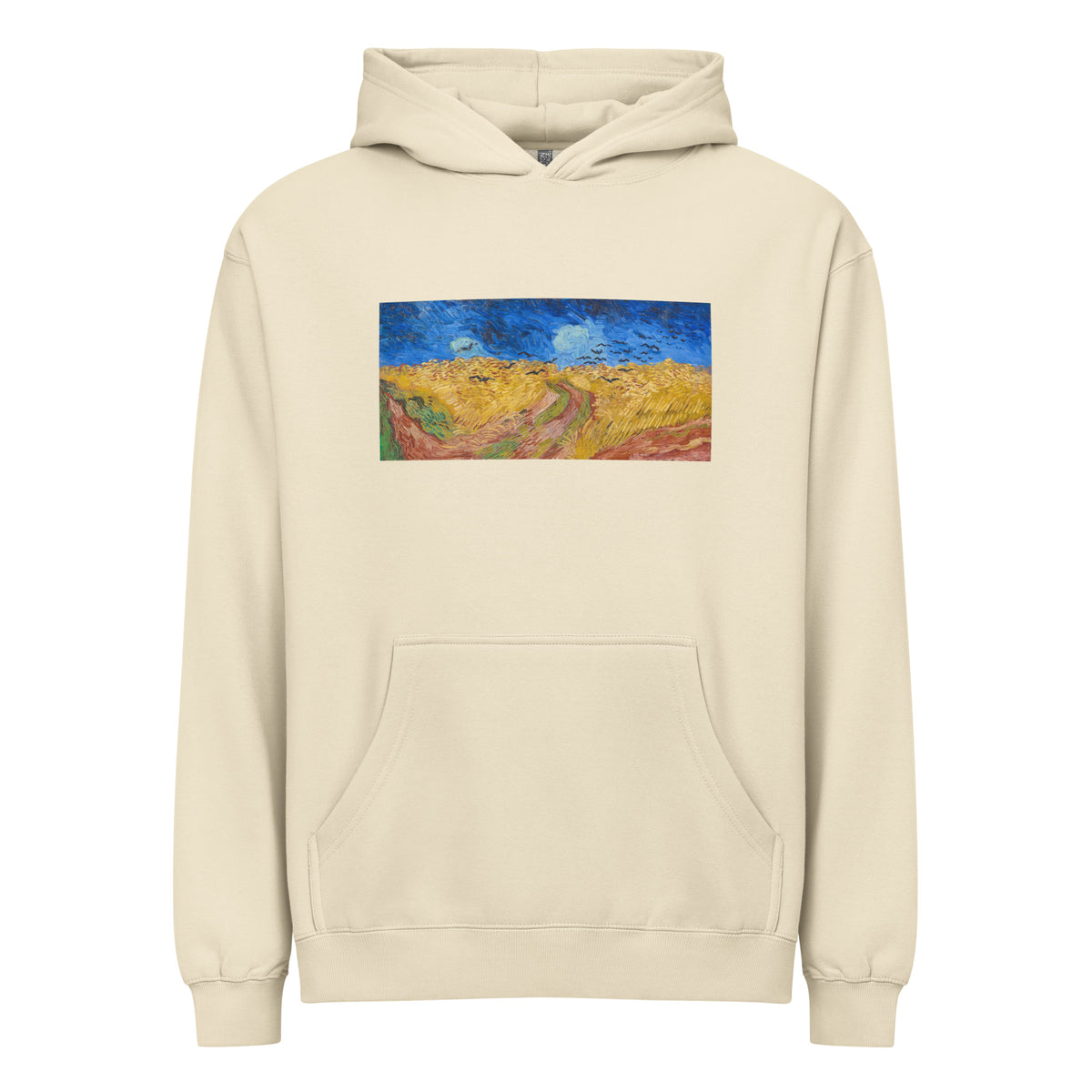Hoodie Vincent Van Gogh S Wheatfield With Crows Famous Landscape Painting Signature