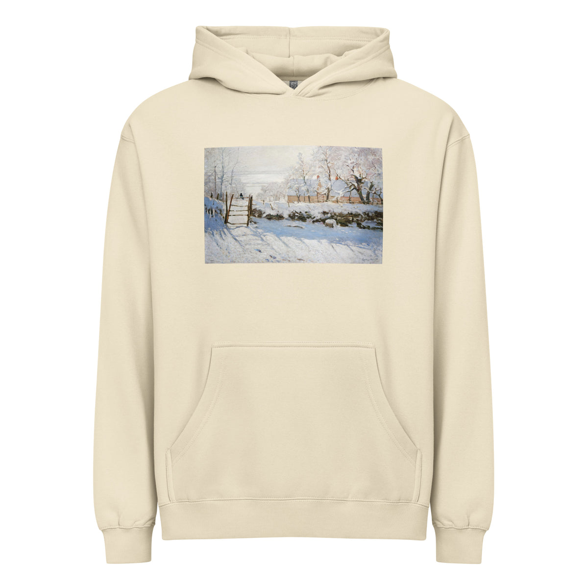 Hoodie Claude Monet S The Magpie Famous Painting Signature