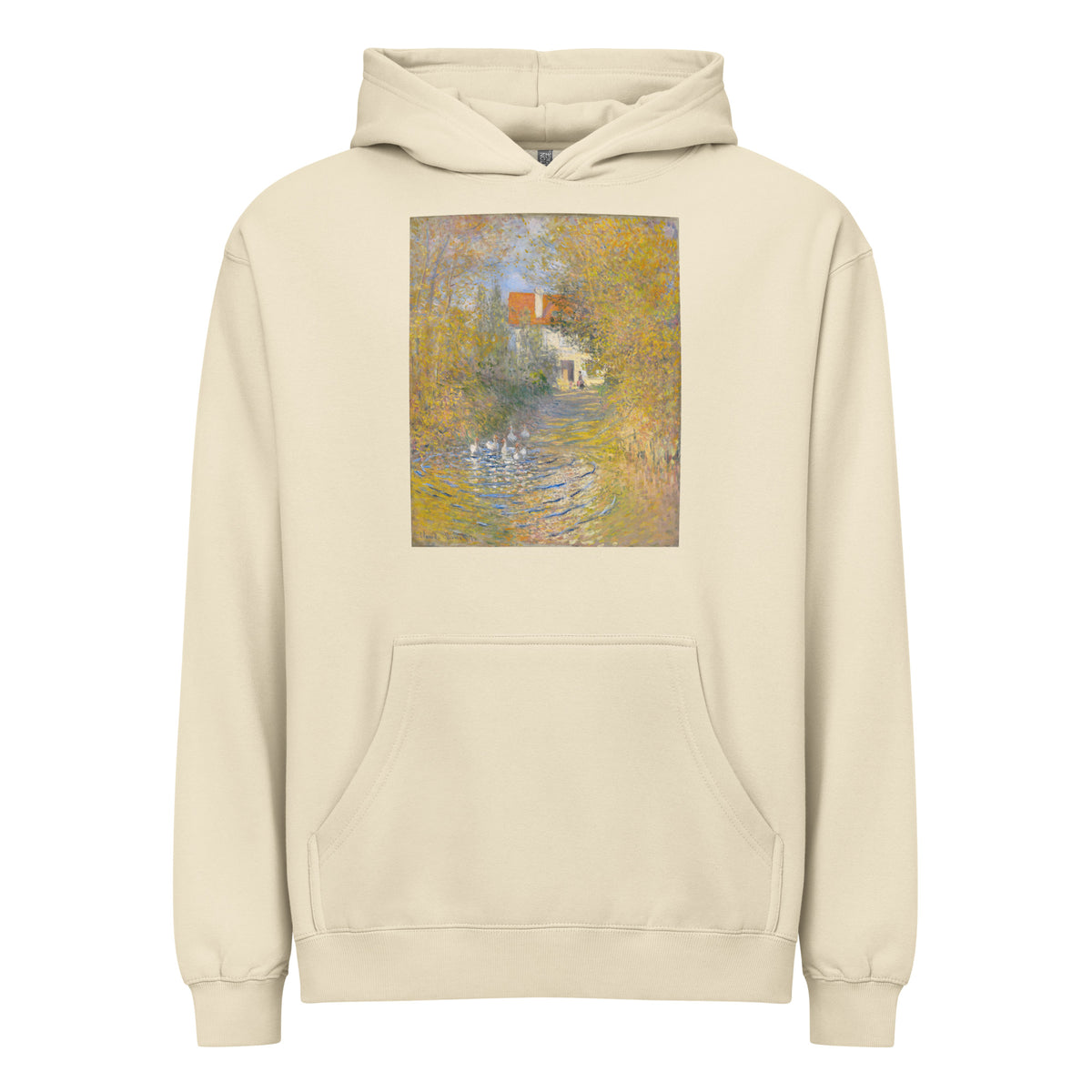 Hoodie Claude Monet S The Geese Famous Painting Signature