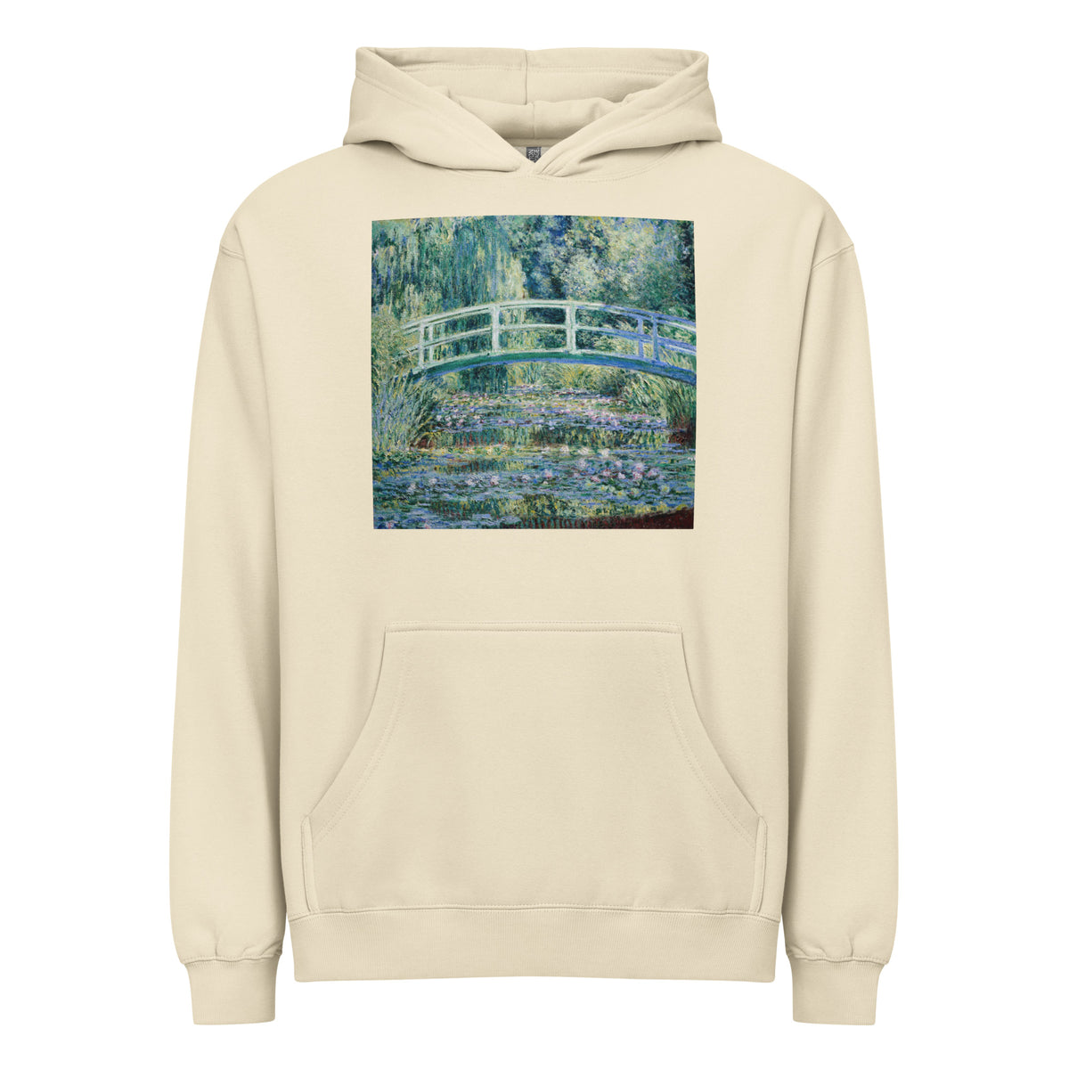 Hoodie Claude Monet S Water Lilies And Japanese Bridge Famous Painting Signature