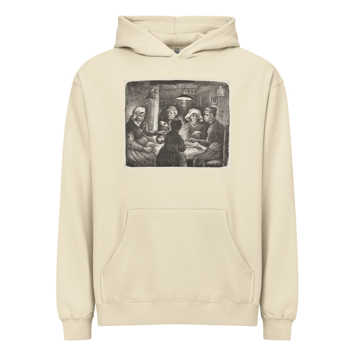 Hoodie Composition Lithograph Of The Potato Eaters De Aardappeleters 1885 Signature