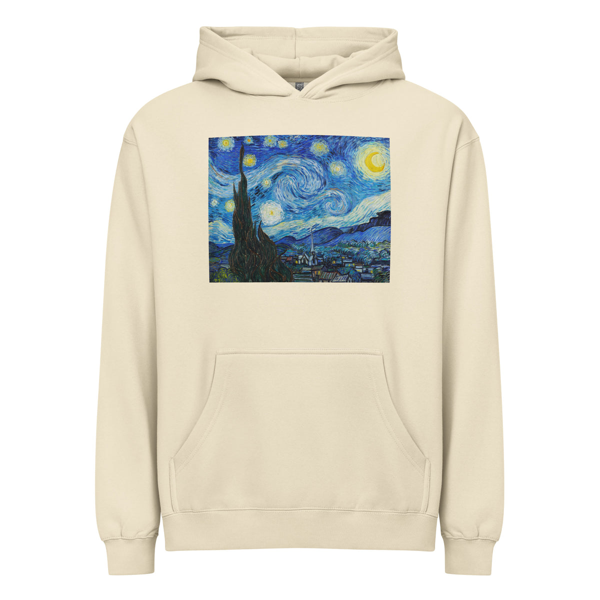 Hoodie Vincent Van Gogh S The Starry Night Famous Painting Signature