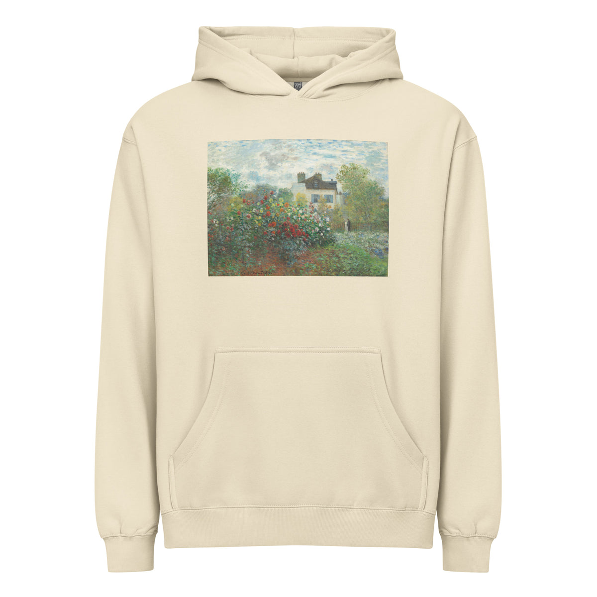 Hoodie The Artist S Garden In Argenteuil A Corner Of The Garden With Dahlias Signature