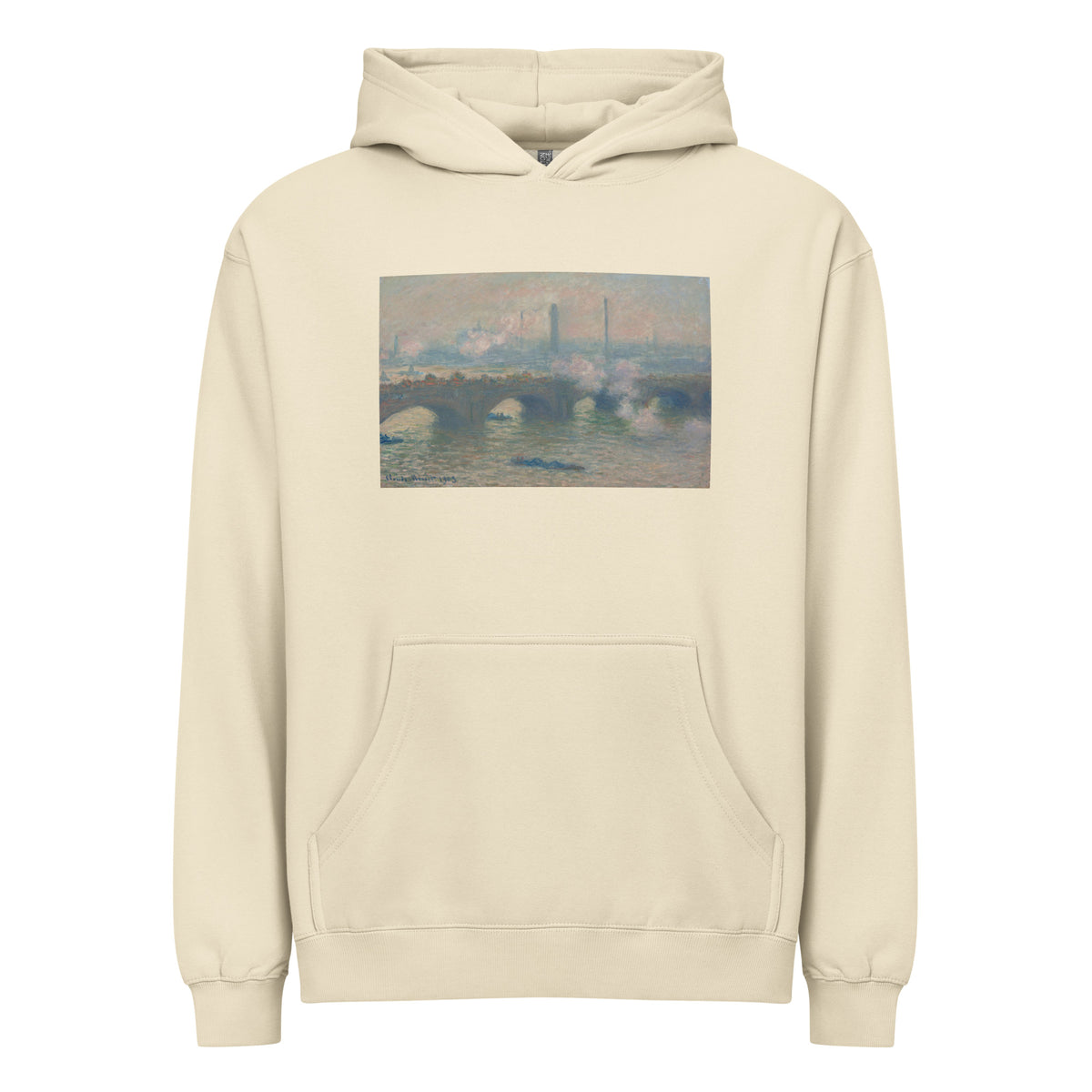 Hoodie Waterloo Bridge Gray Day Signature