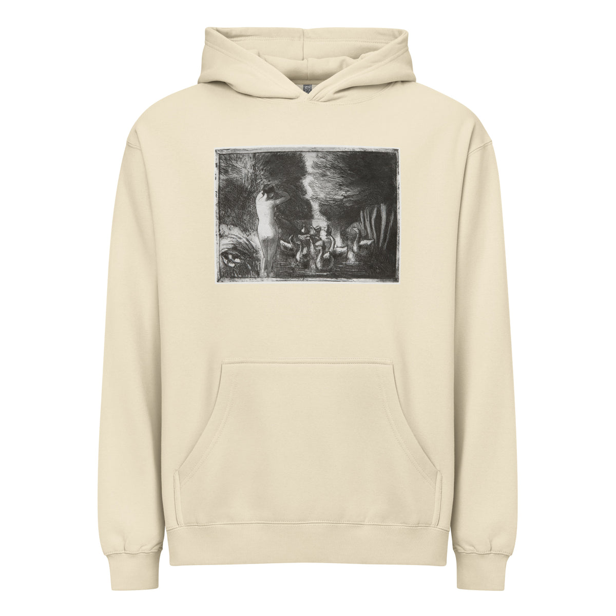 Hoodie Bather With Geese Signature