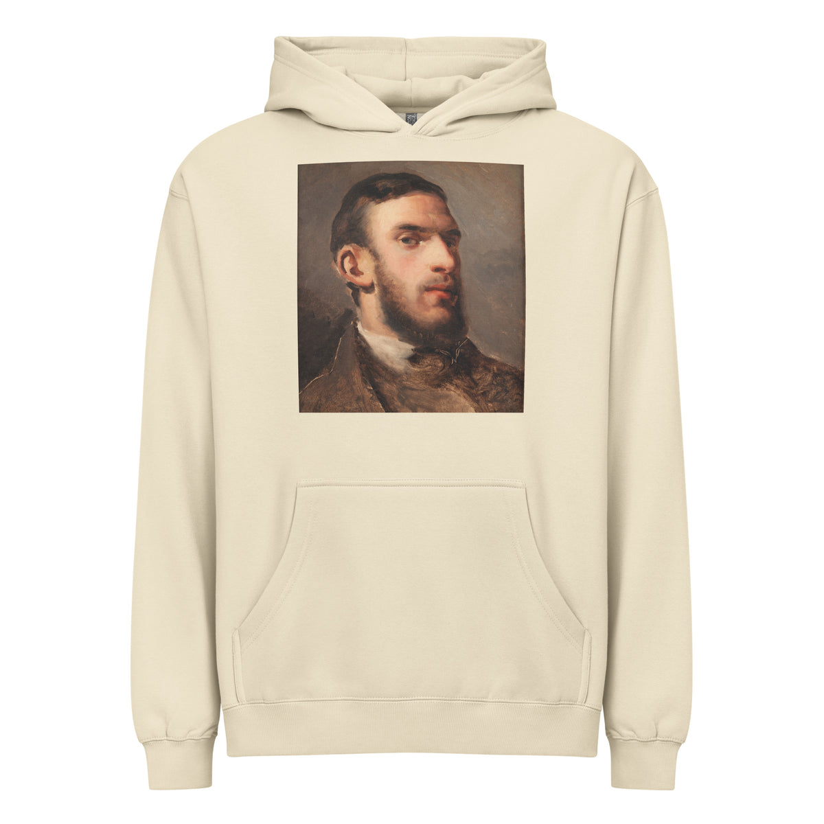 Hoodie Self-Portrait Painting In High Resolution Signature