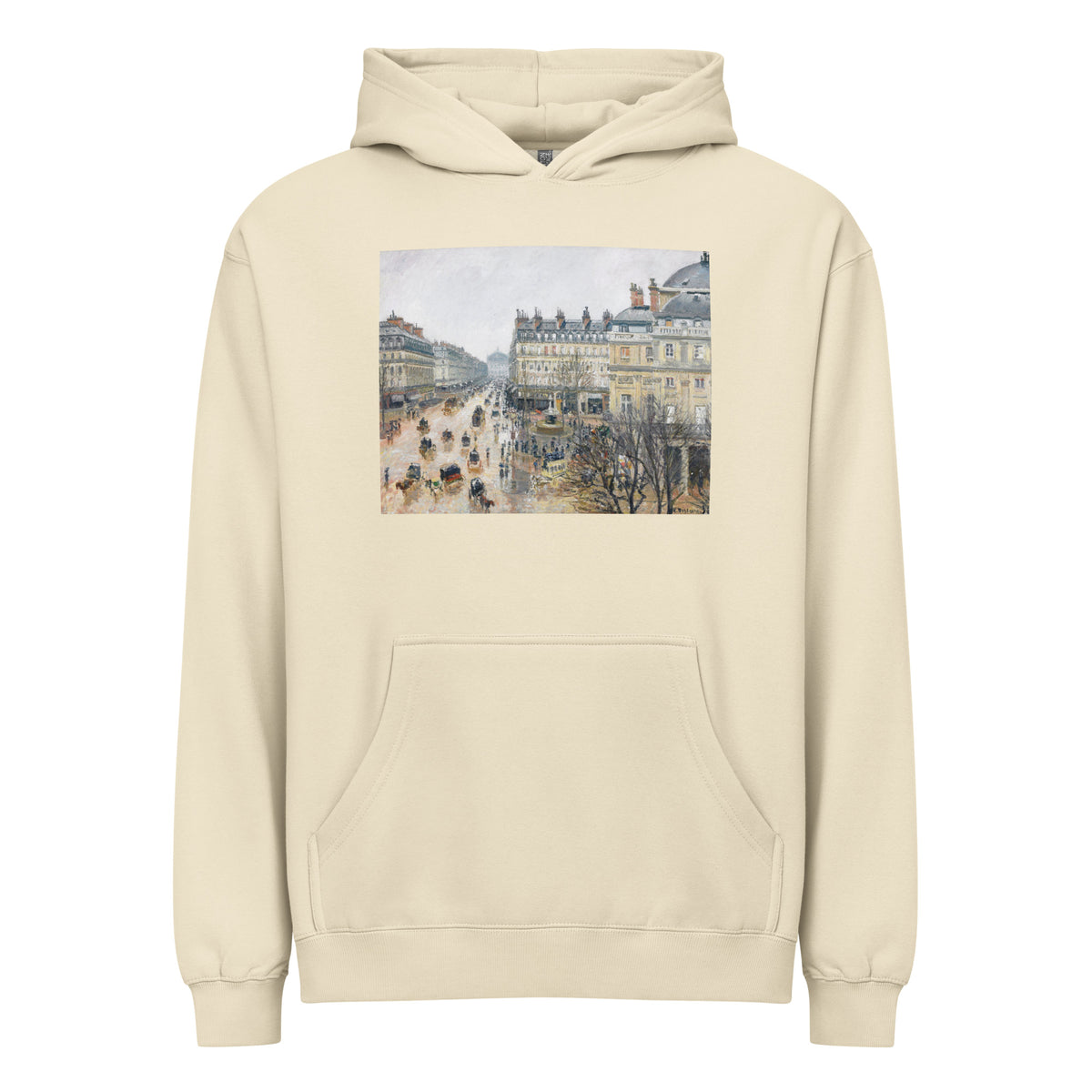 Hoodie French Theater Square Paris Painting In High Resolution Signature