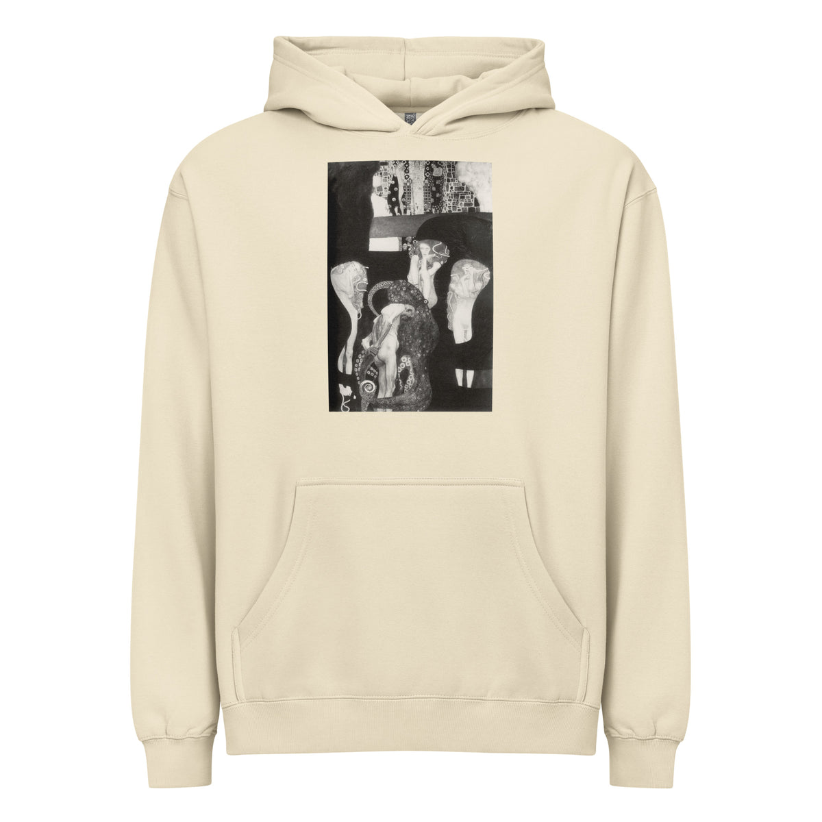 Hoodie Gustav Klimt Jurisprudence Famous Painting Signature