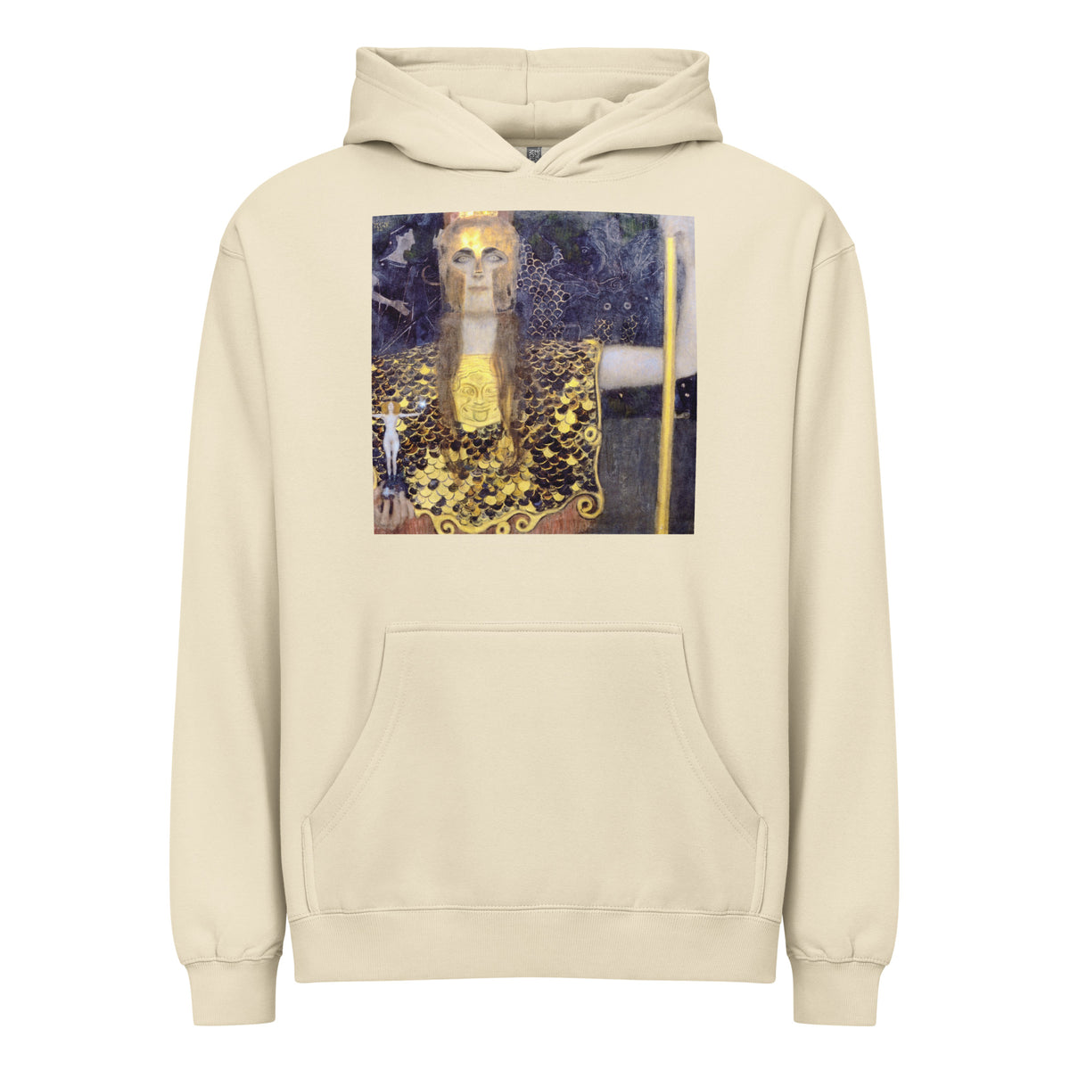 Hoodie Gustav Klimt Pallas Athena Famous Painting Signature