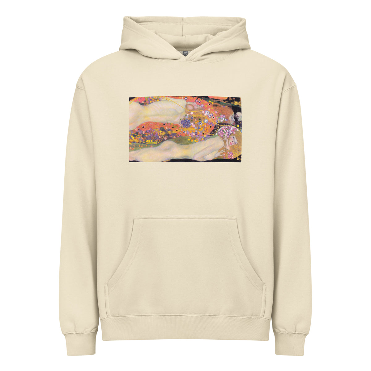 Hoodie Gustav Klimt Water Serpents II Famous Painting Signature