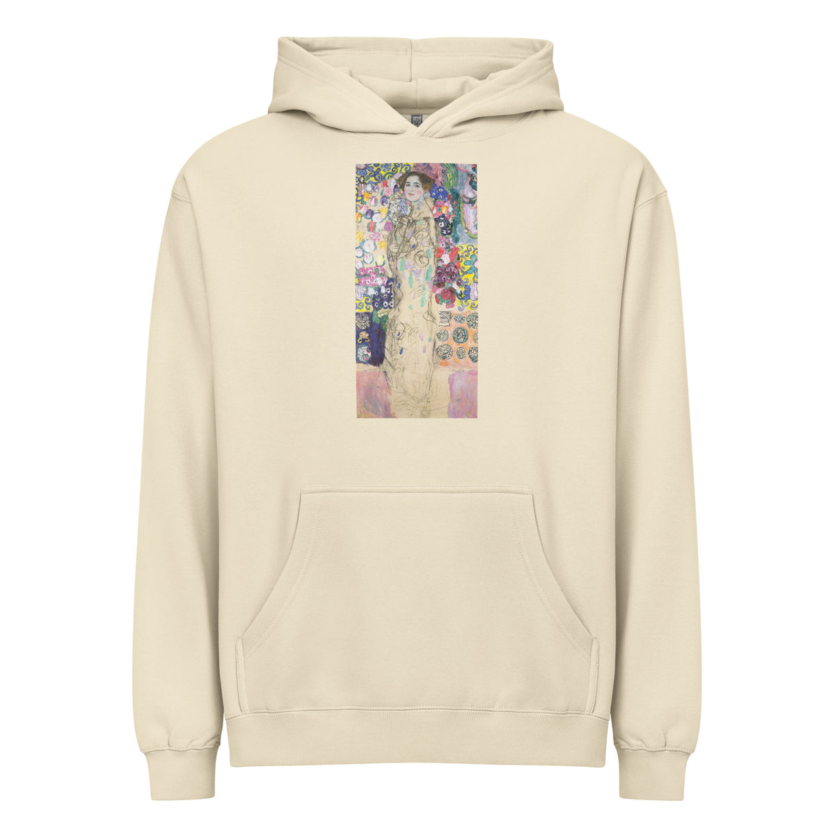 Hoodie Gustav Klimt Portrait Of Maria Munk Famous Painting Signature