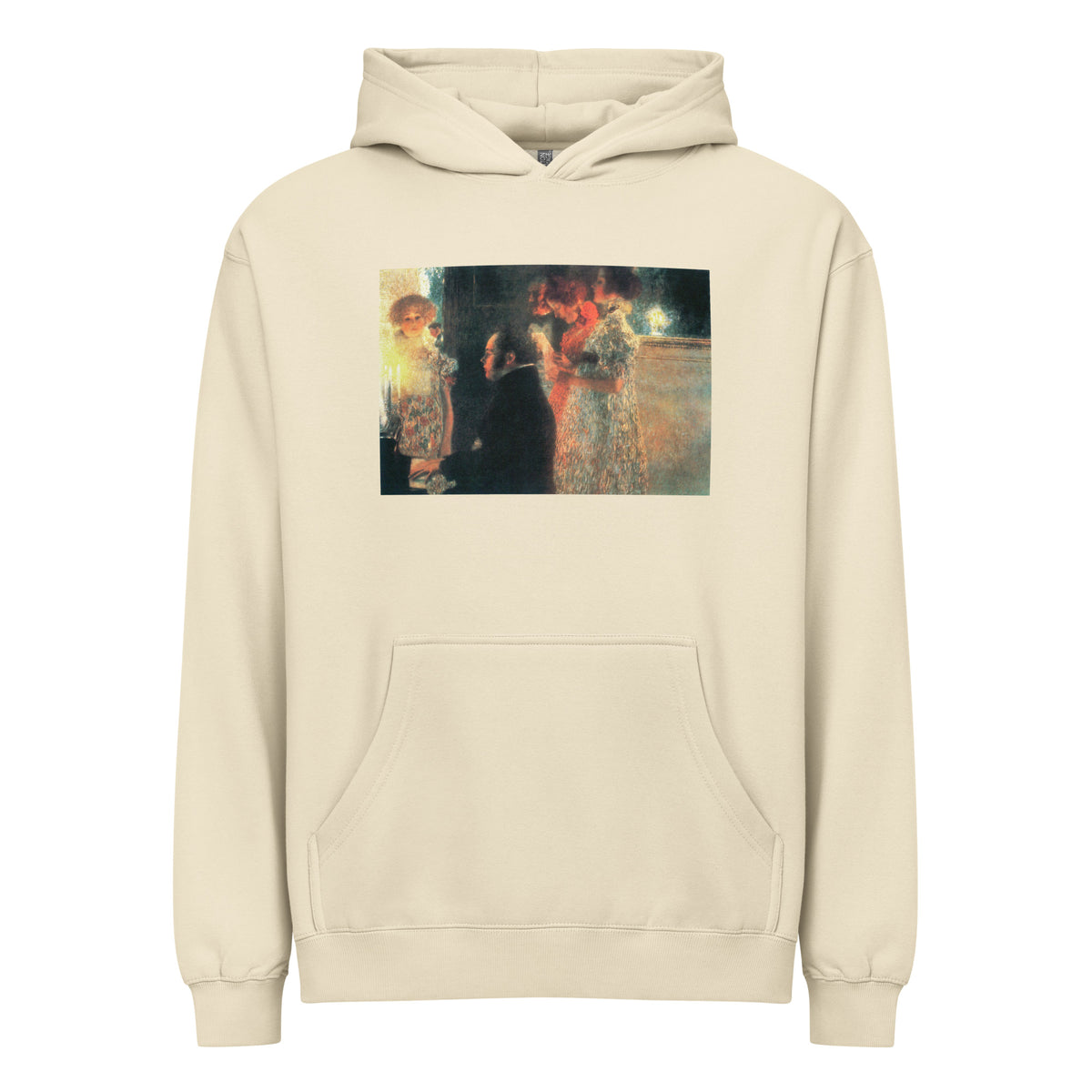 Hoodie Gustav Klimt Schubert At The Piano II Famous Painting Signature
