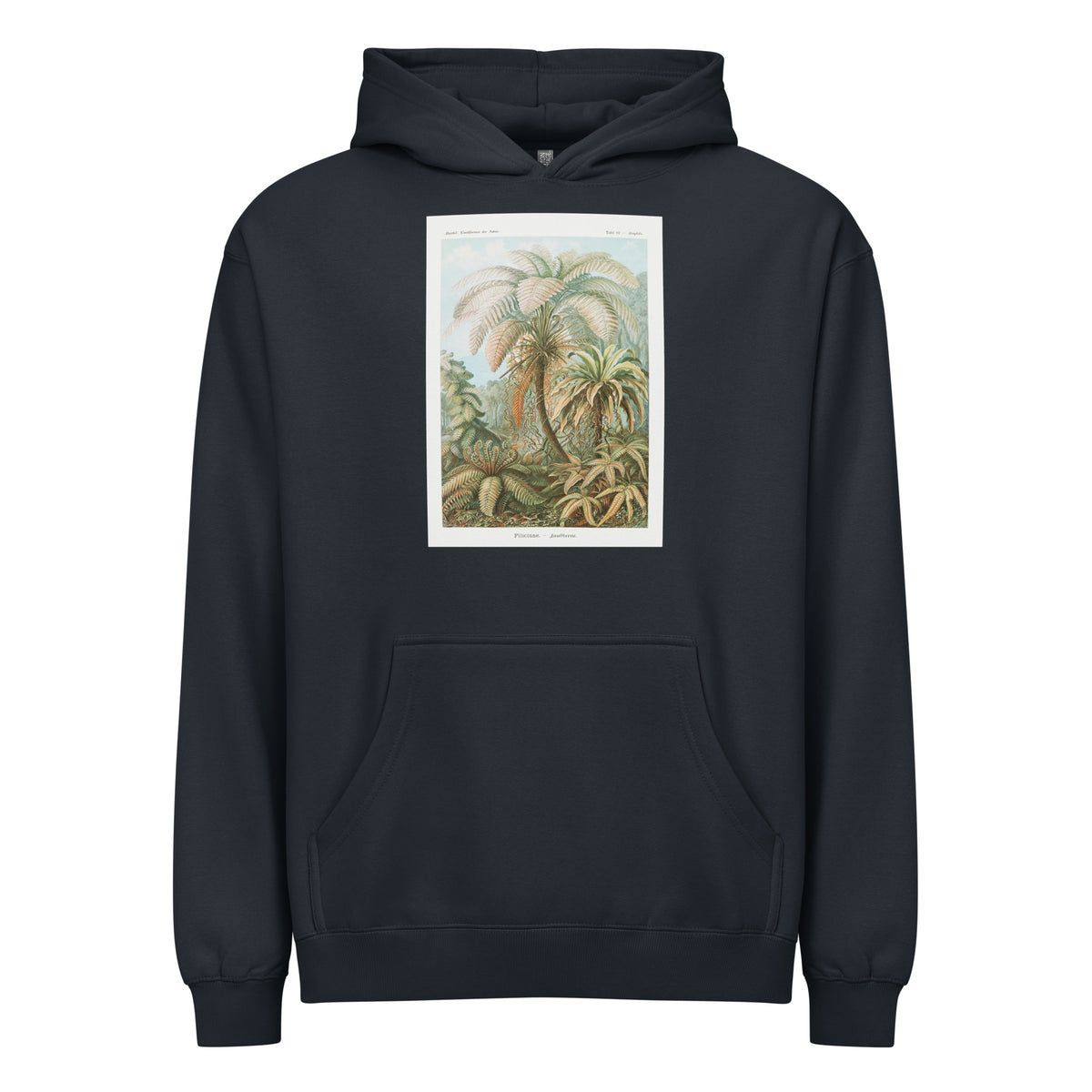 Navy Hoodie Filicinae Laubfarne Signature