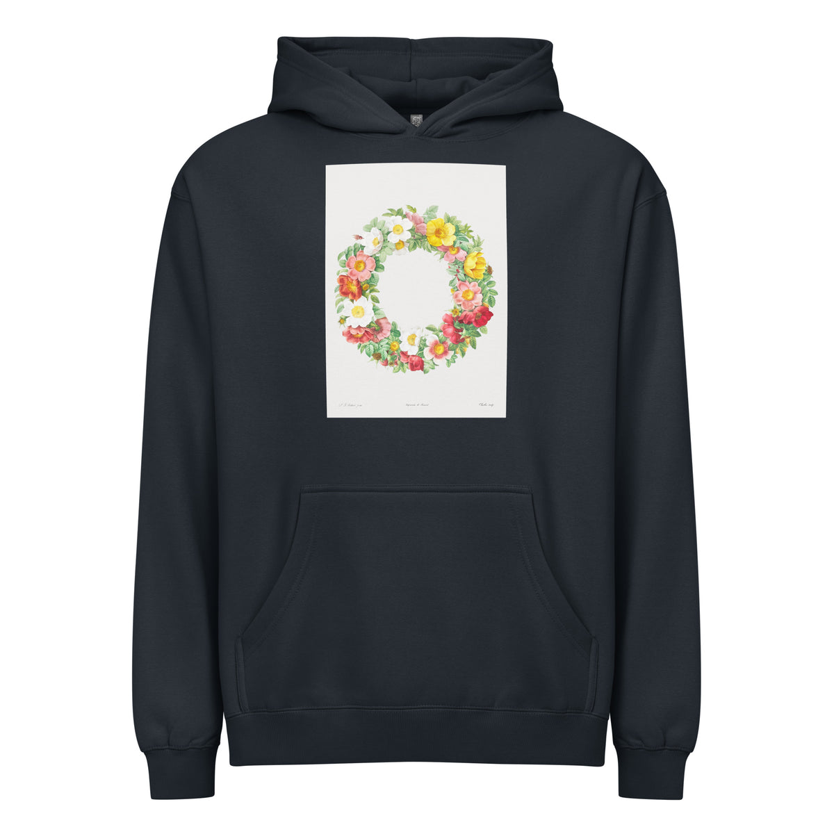 Navy Hoodie Roses Signature