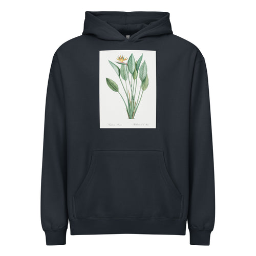 Navy Hoodie Bird Of Paradise Illustration II Signature