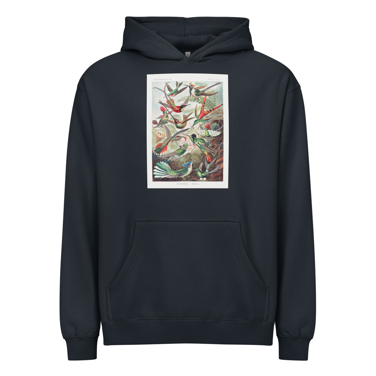 Navy Hoodie Trochilidae Kolibris Signature