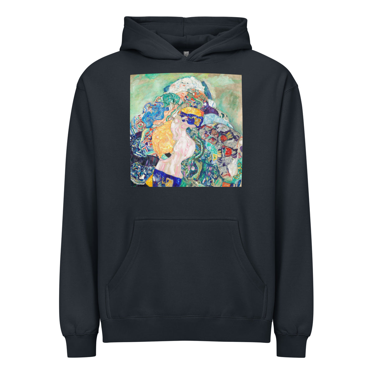 Navy Hoodie Baby Cradle Signature