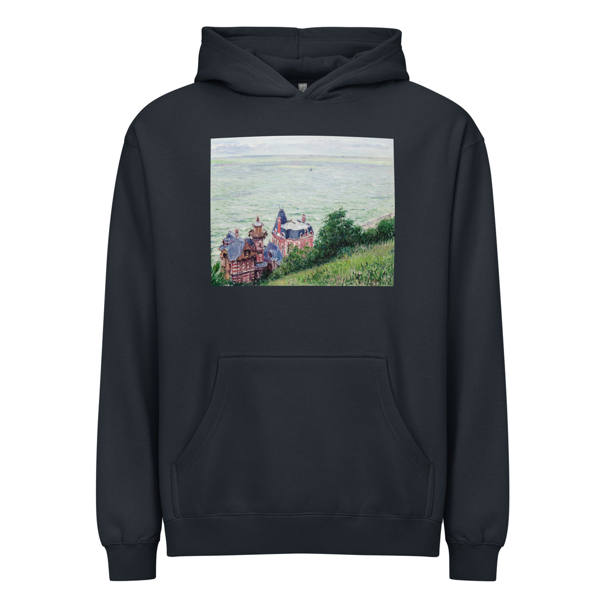 Navy Hoodie Villas At Trouville Painting In High Resolution Signature
