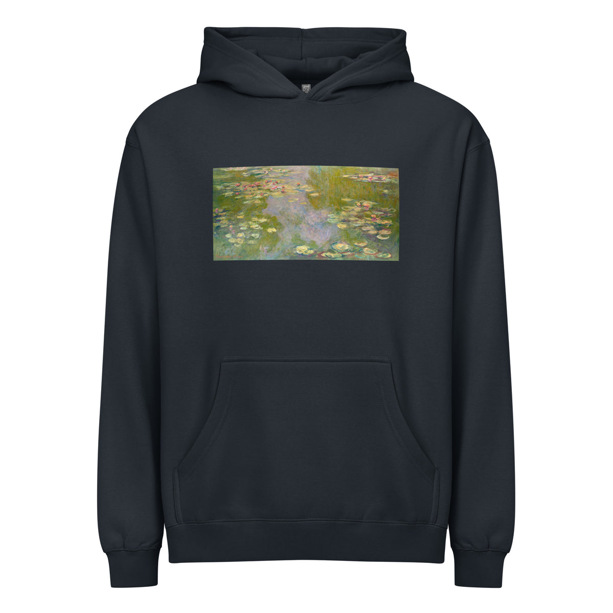 Navy Hoodie Water Lilies Signature
