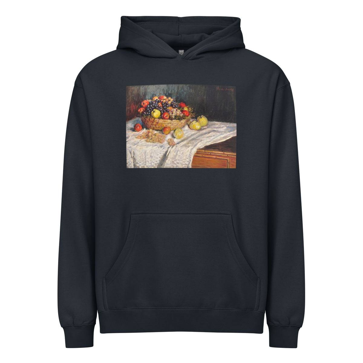 Navy Hoodie Apples And Grapes Signature