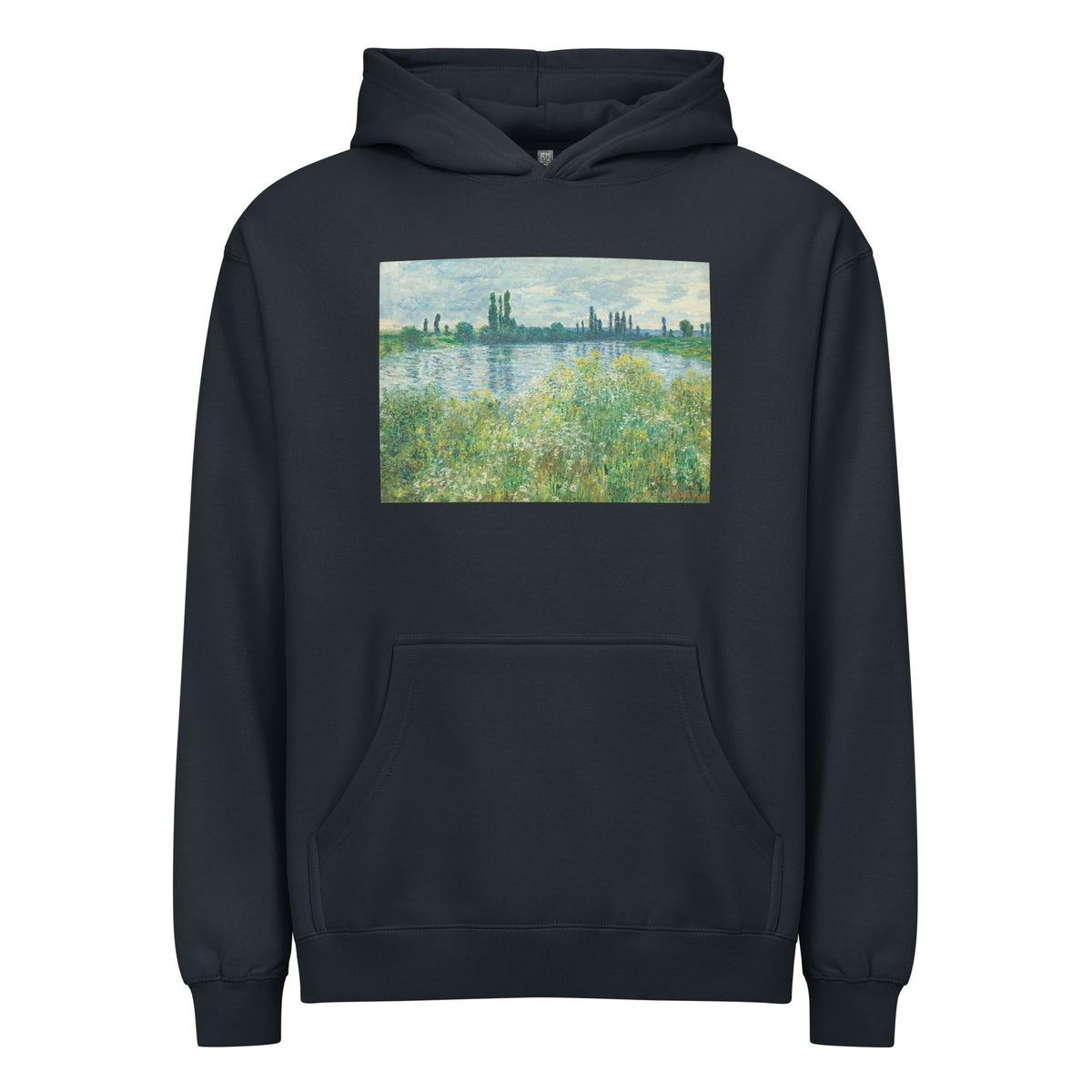Navy Hoodie Banks Of The Seine Vetheuil Signature