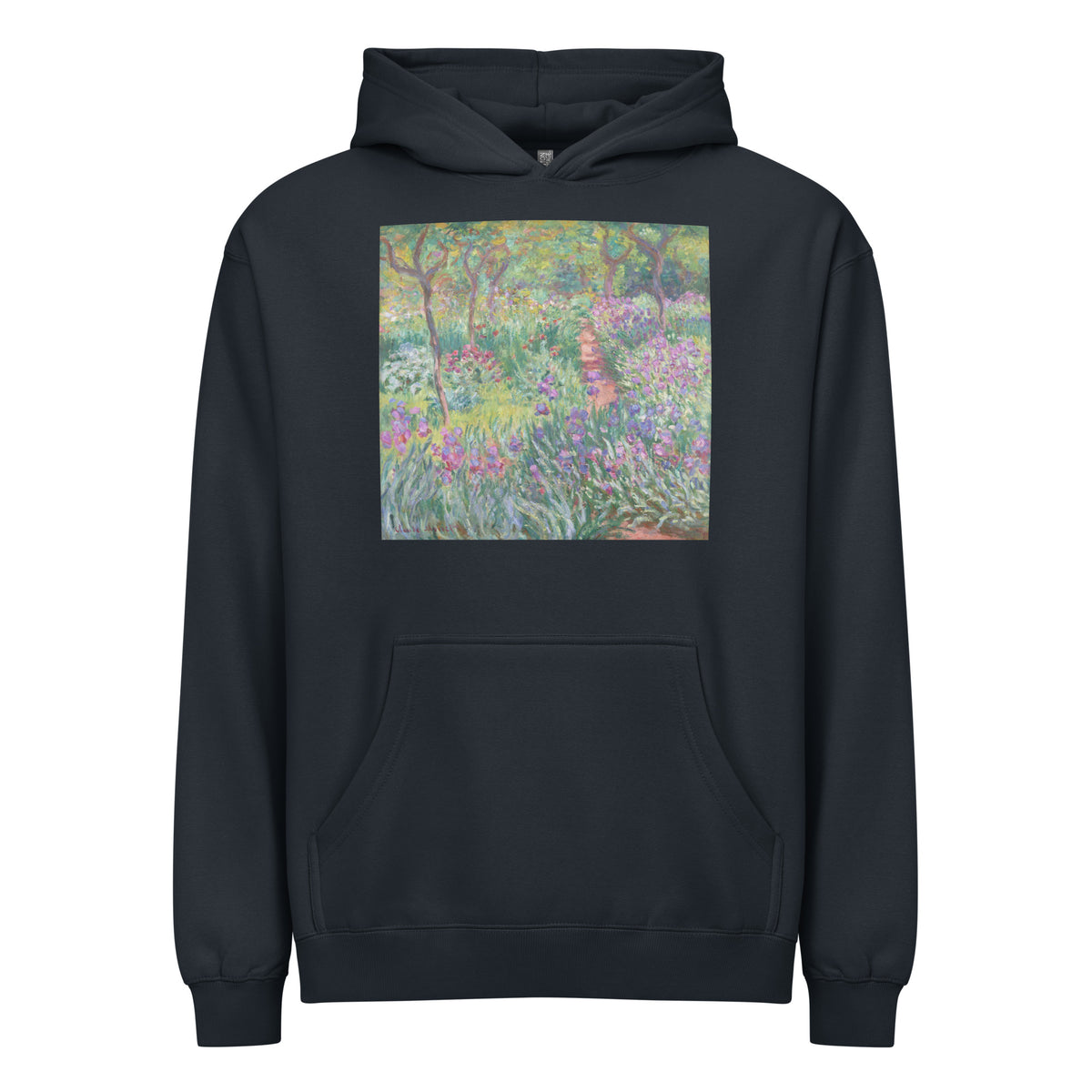 Navy Hoodie The Artist Garden In Giverny Signature