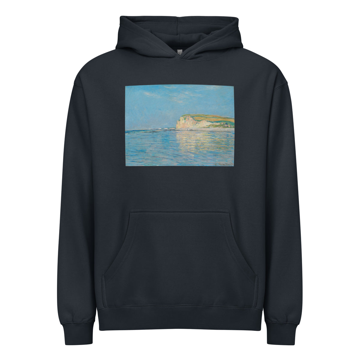 Navy Hoodie Low Tide At Pourville Near Dieppe Signature