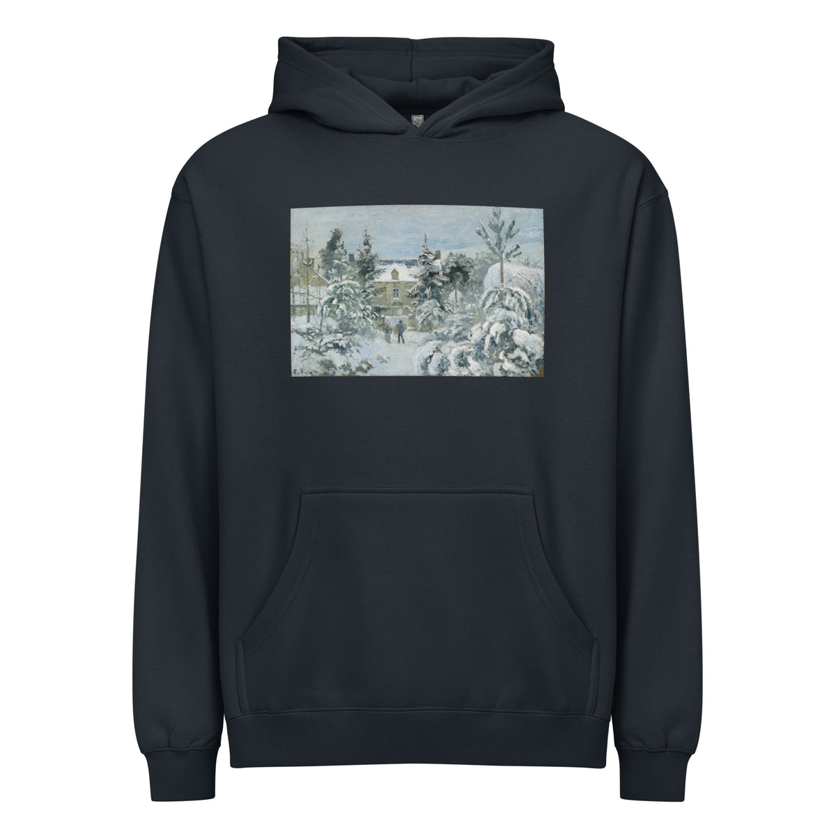 Navy Hoodie Piette House At Montfoucault Painting In High Resolution Signature
