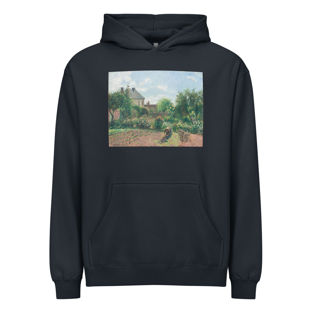 Navy Hoodie The Artist Garden At Eragny Signature