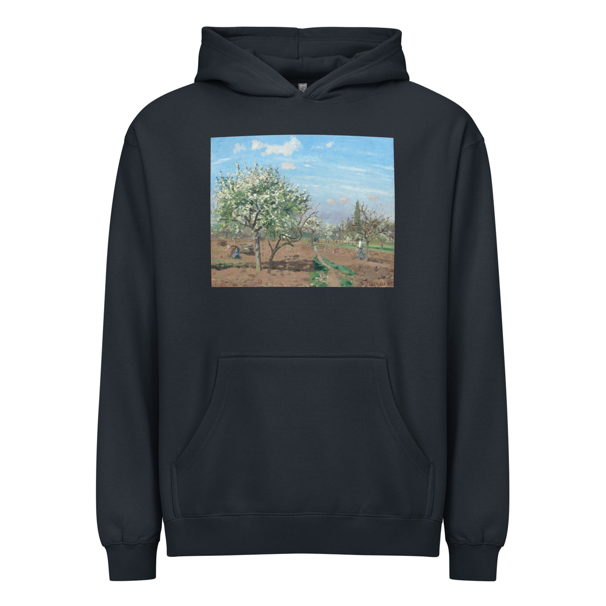 Navy Hoodie Orchard In Bloom Louveciennes Signature