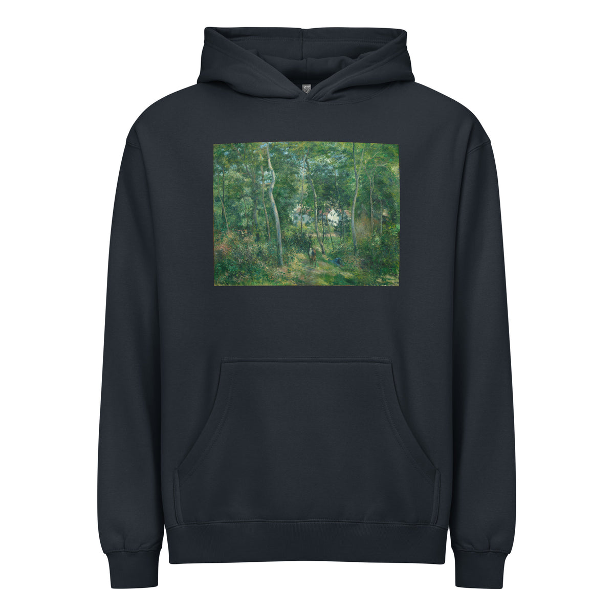 Navy Hoodie Edge Of The Woods Near L Hermitage Pontoise Signature