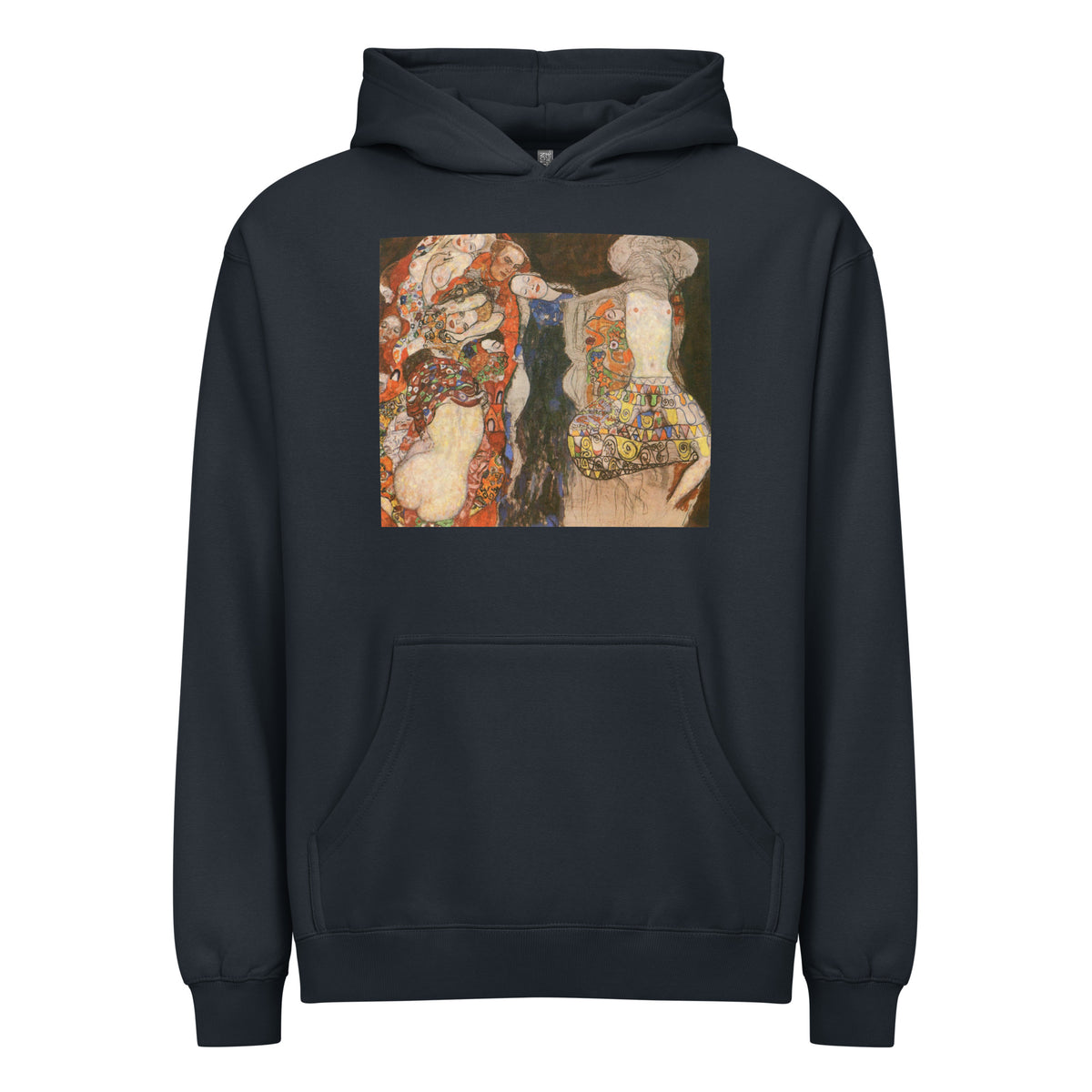 Navy Hoodie Gustav Klimt The Bride Famous Painting Signature