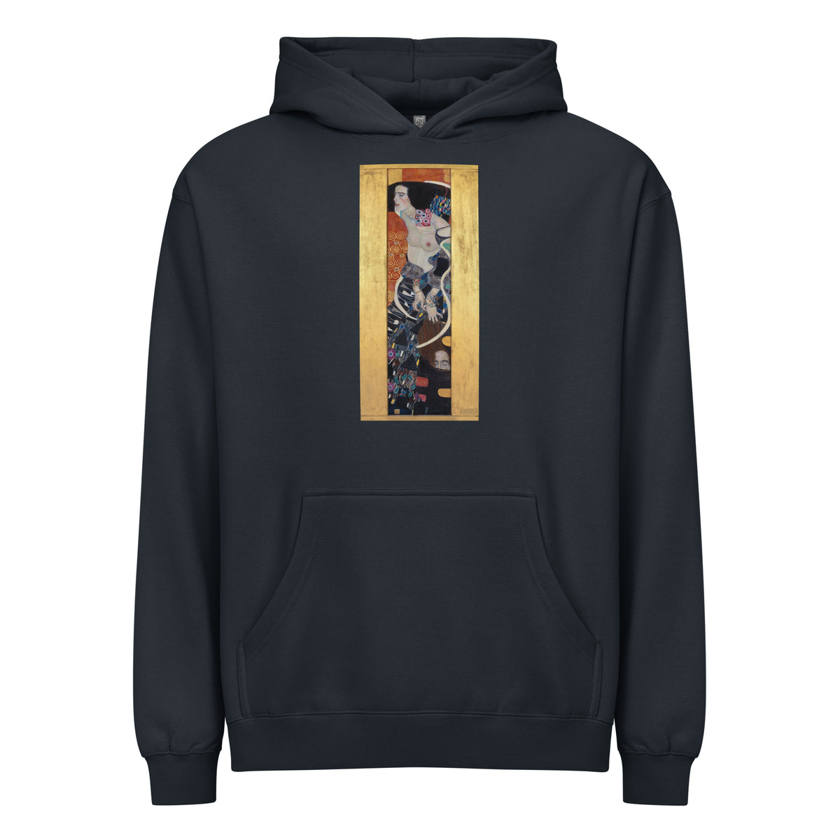 Navy Hoodie Gustav Klimt Judith II Famous Painting Signature