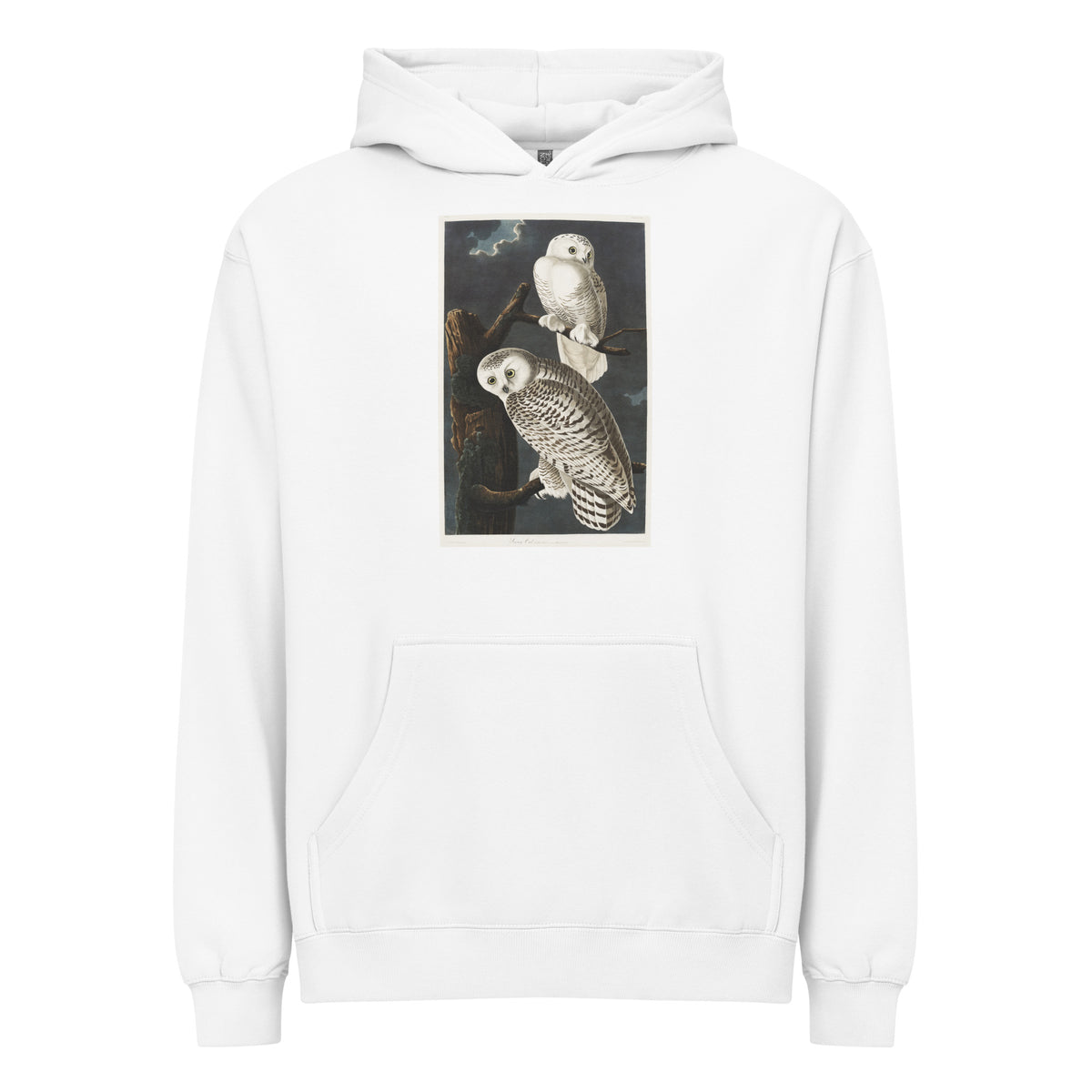 White Hoodie Snowy Owl Signature