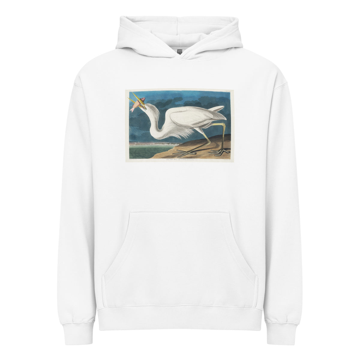White Hoodie Great White Heron Signature