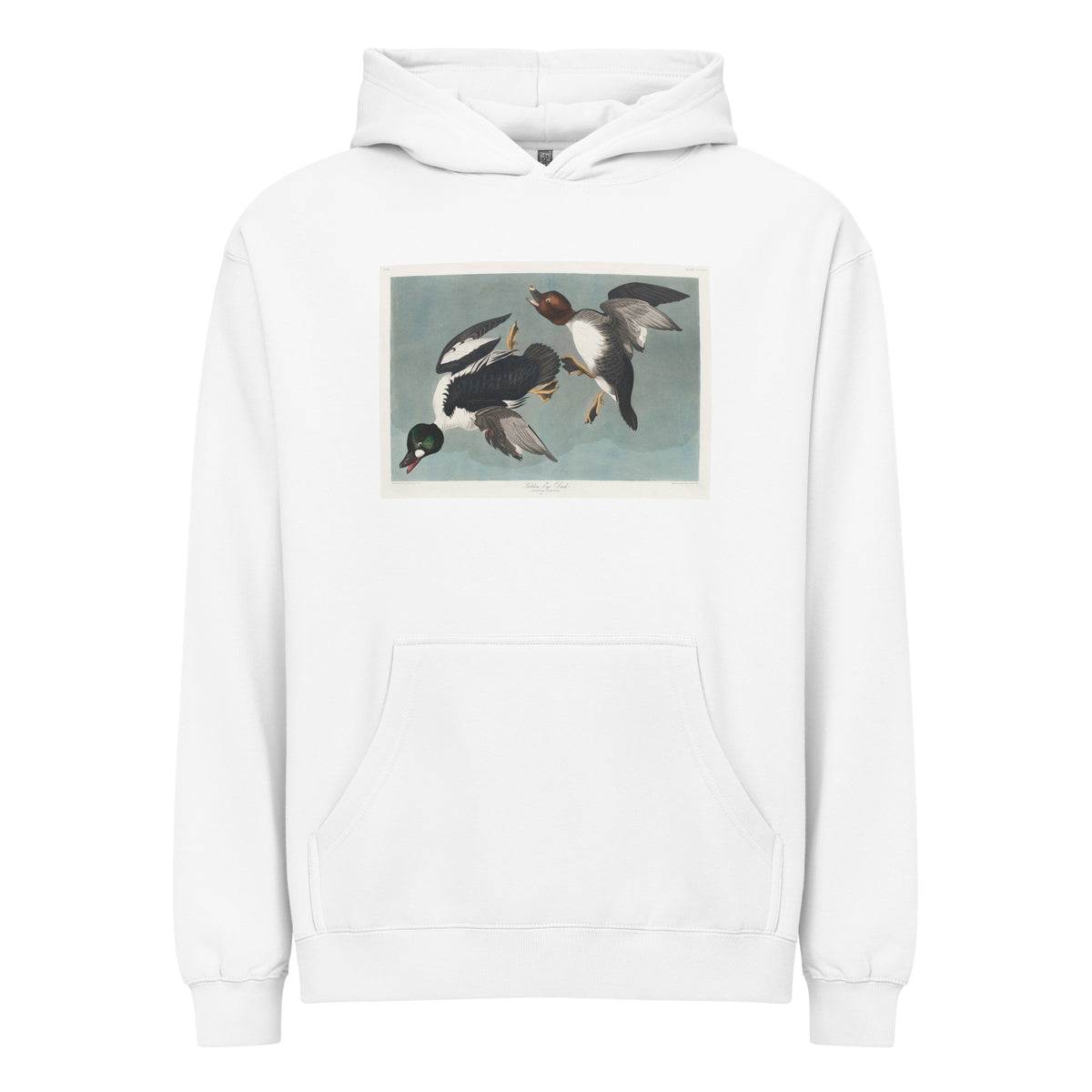 White Hoodie Golden-Eye Duck Signature