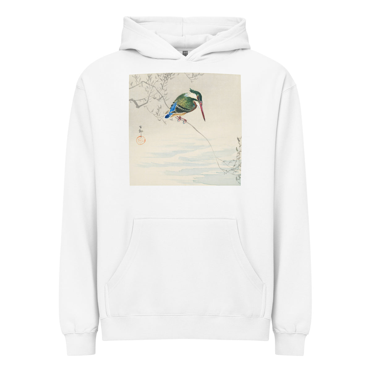 White Hoodie A Kingfisher - Ohara Koson 1920 Signature