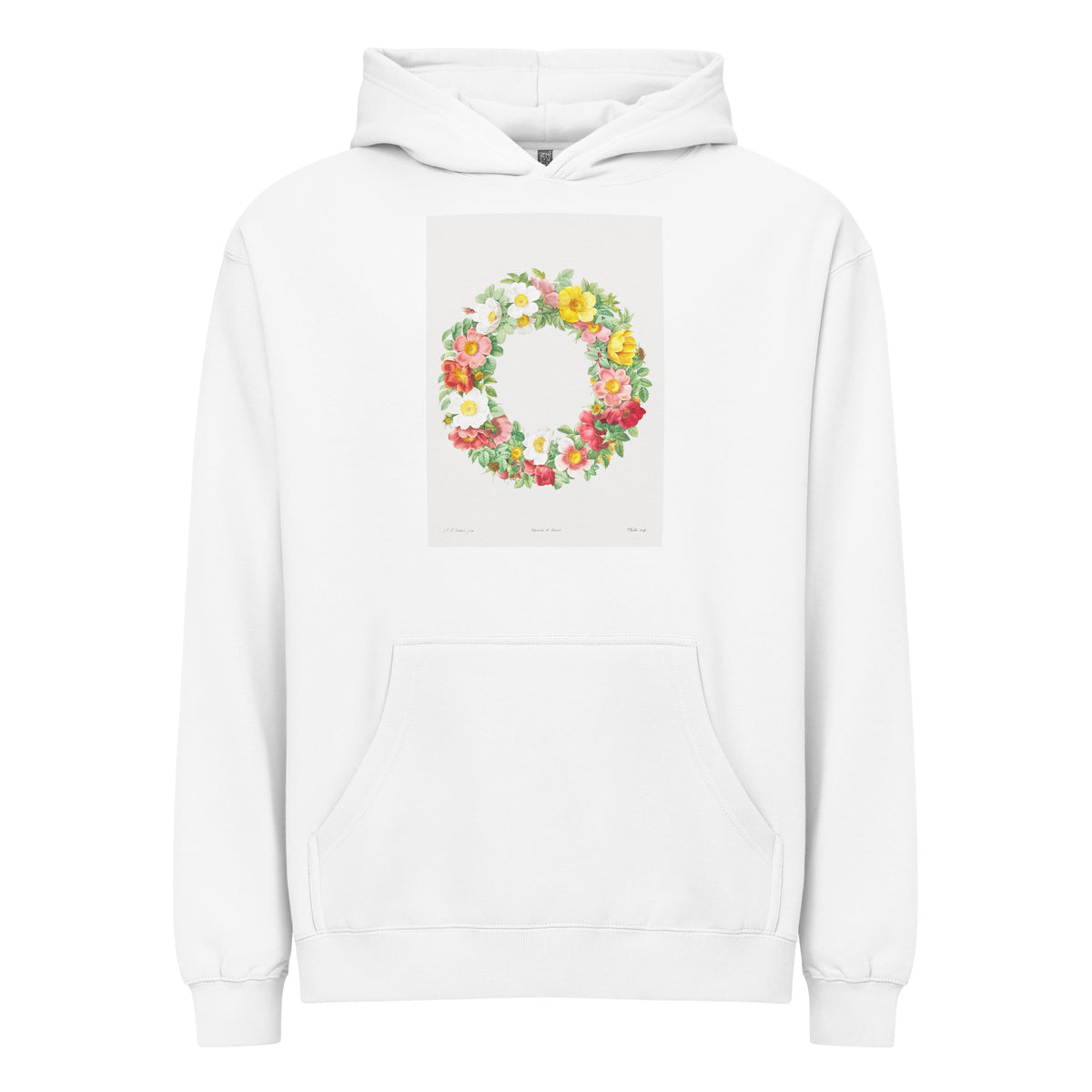 White Hoodie Roses Signature