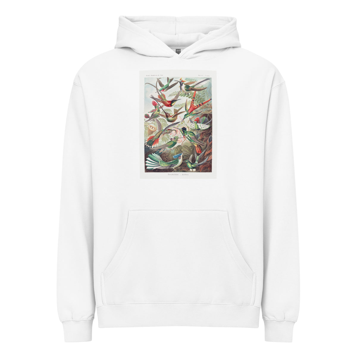 White Hoodie Trochilidae Kolibris Signature