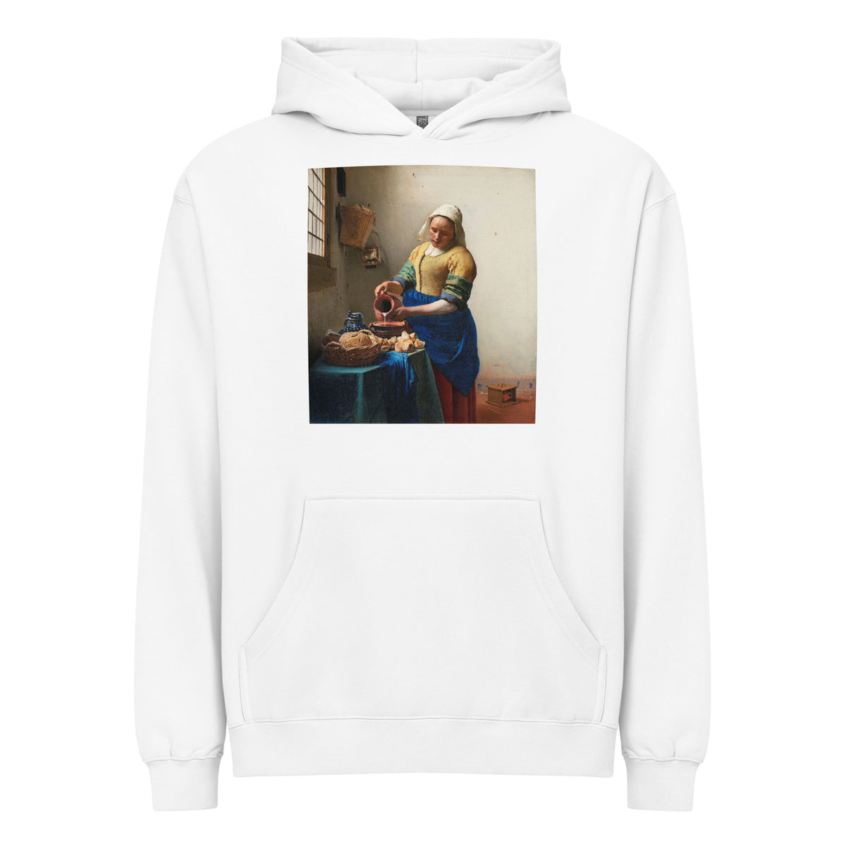 White Hoodie The Milkmaid Signature