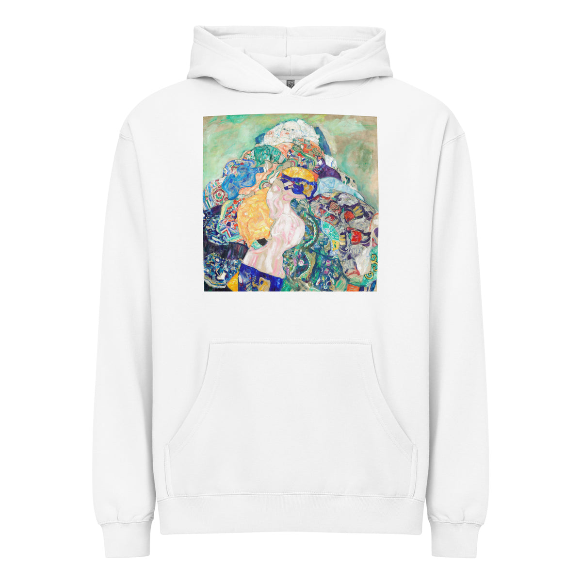 White Hoodie Baby Cradle Signature