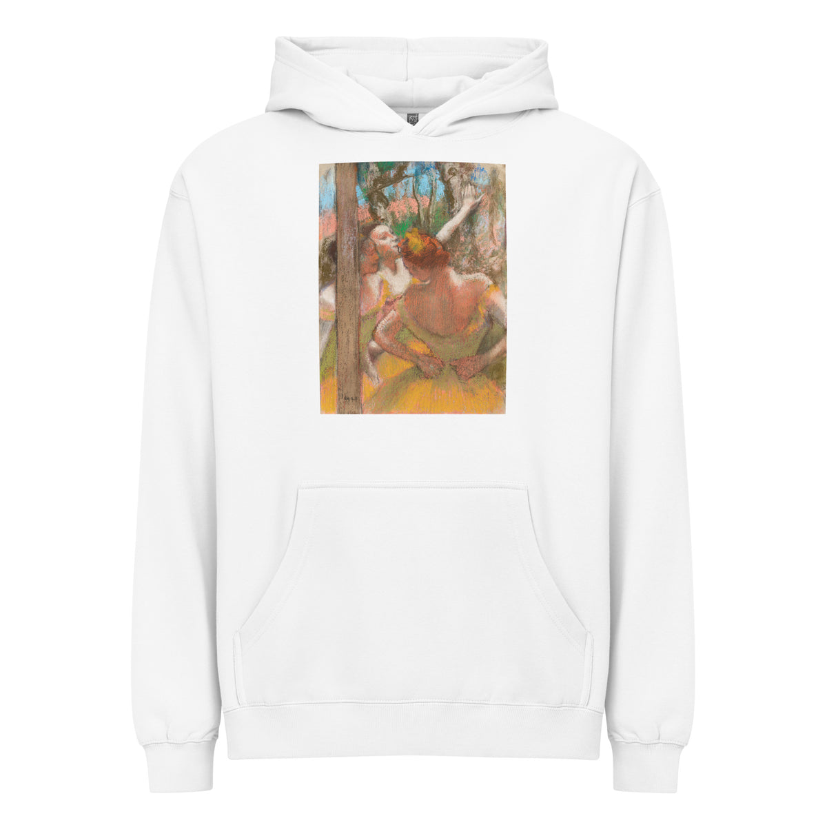 White Hoodie Dancers Painting In High Resolution Signature