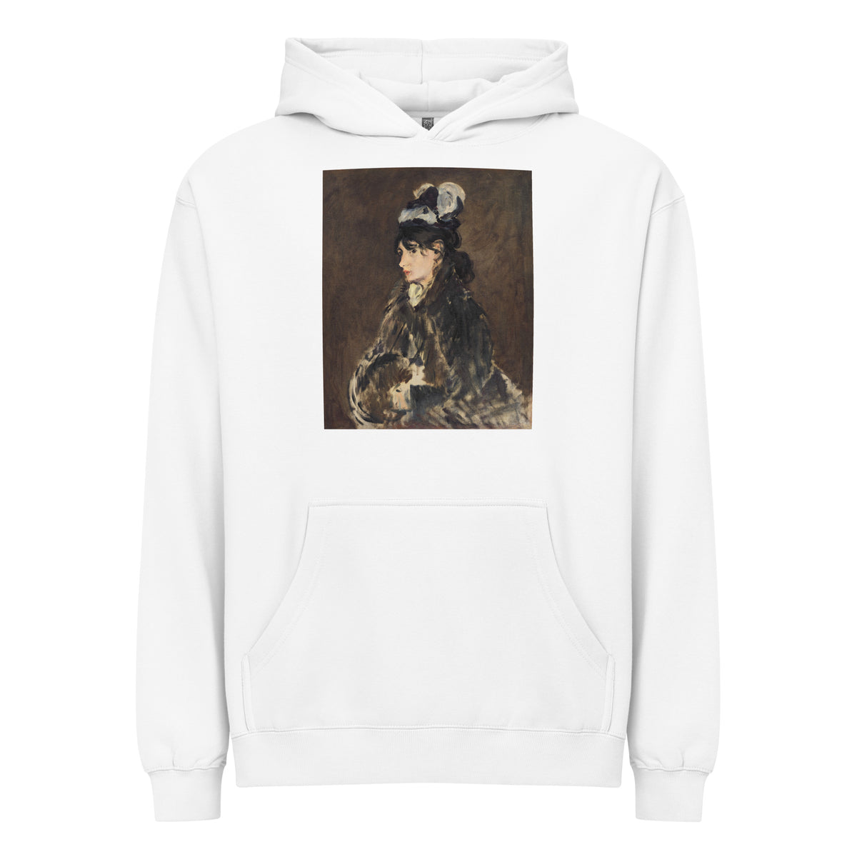White Hoodie Berthe Morisot C 1869 Painting In High Resolution Signature