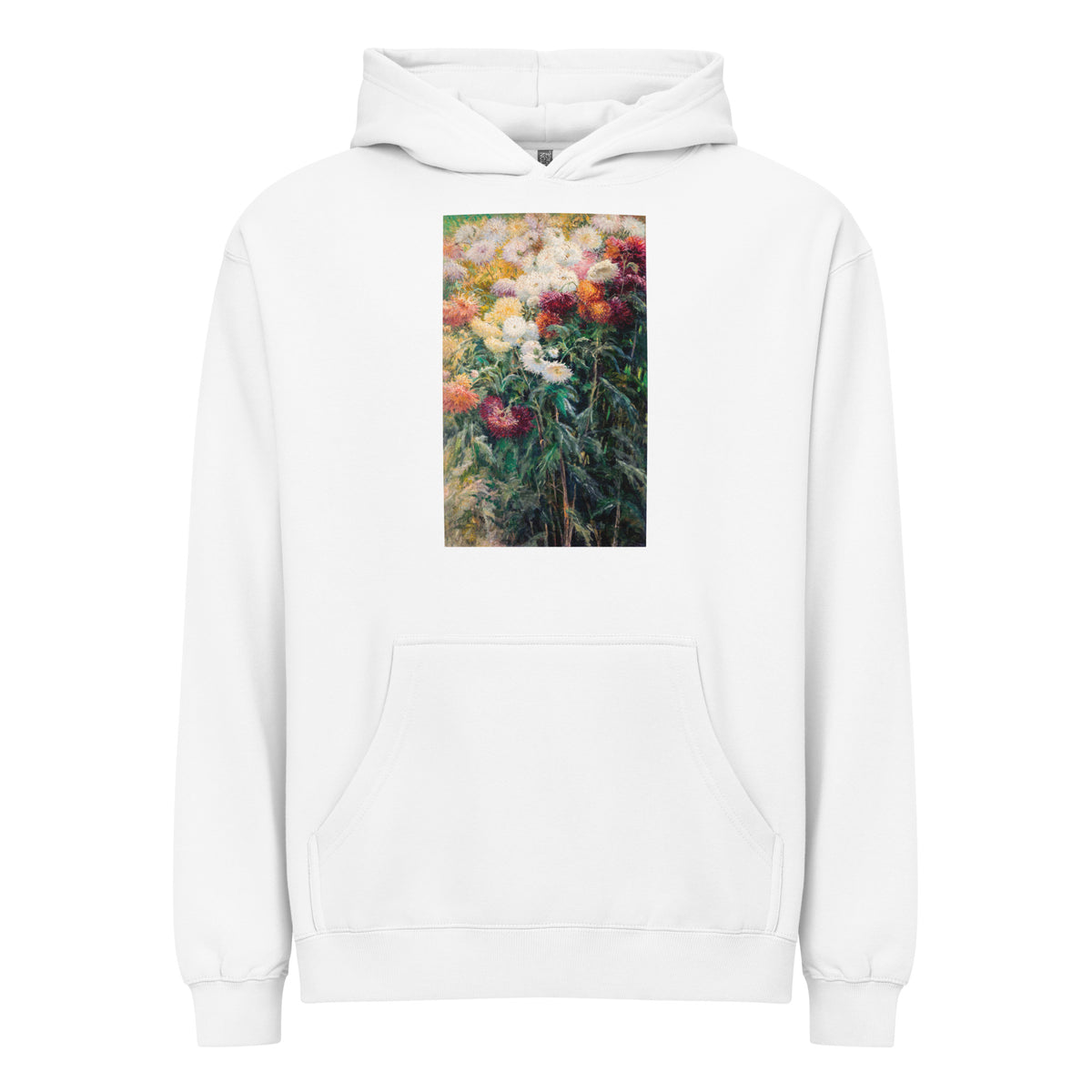 White Hoodie Chrysanthemums In The Garden At Petit Gennevilliers Painting In High Resolution Signature