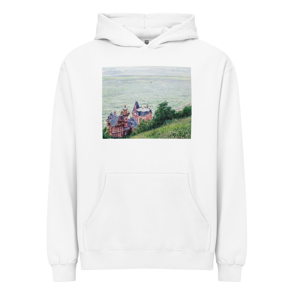 White Hoodie Villas At Trouville Painting In High Resolution Signature