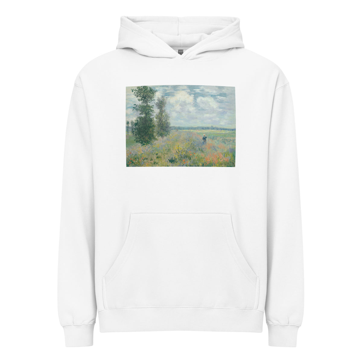 White Hoodie Poppy Fields Near Argenteuil Signature