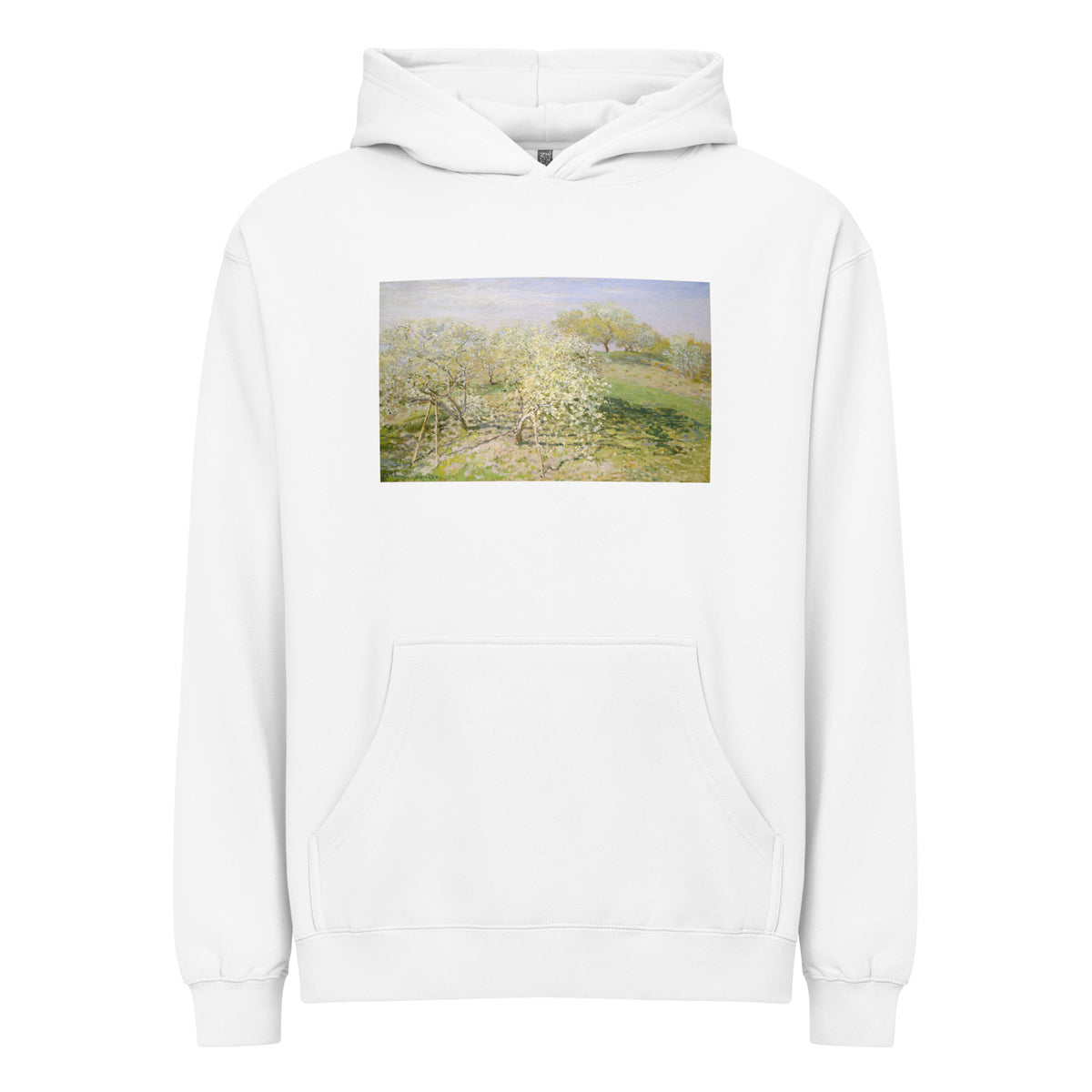 White Hoodie Spring Fruit Trees In Bloom Signature