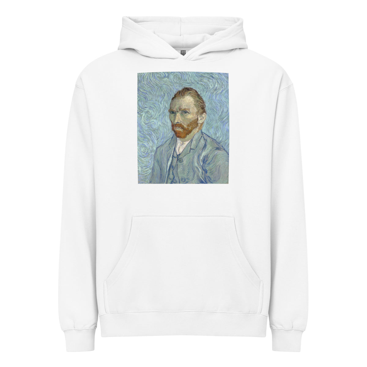 White Hoodie Vincent Van Gogh S Self-Portrait Famous Painting Signature