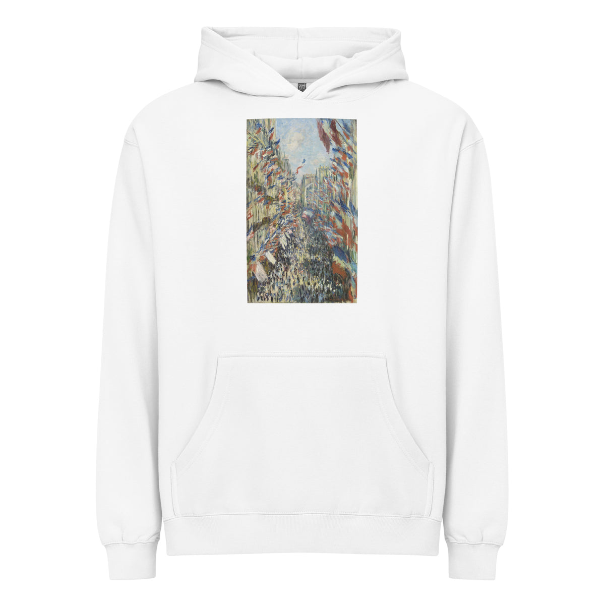White Hoodie Claude Monet S The Rue Montorgueil In Paris Famous Painting Signature