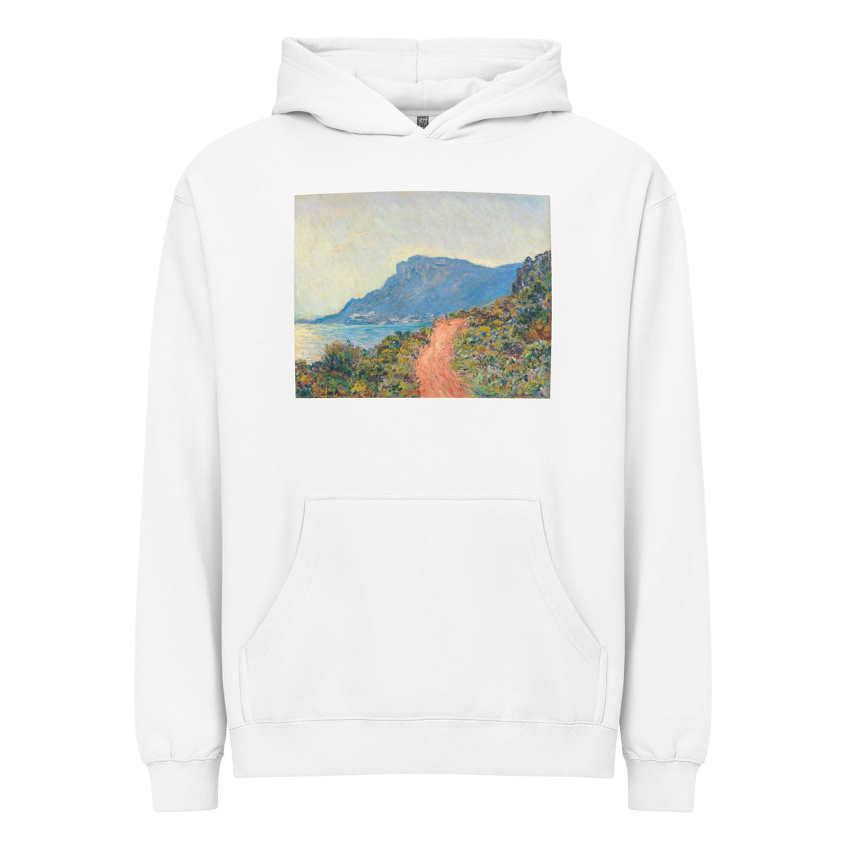 White Hoodie La Corniche Near Monaco Signature